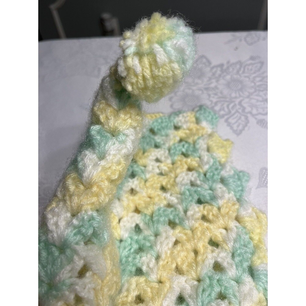 Handmade Crocheted Baby Hooded Cape Poncho Blanket Wrap - Picture 11 of 13